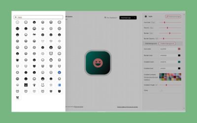 Make your own logo with icons for free on this website